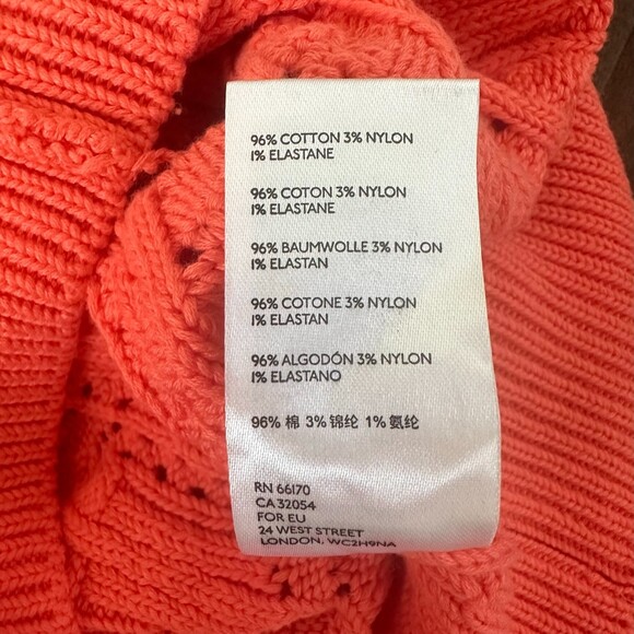 Free People Olive You Cardigan XS Coral Pink | Wrap Surplice Knit NWT No Tags - Picture 4 of 9